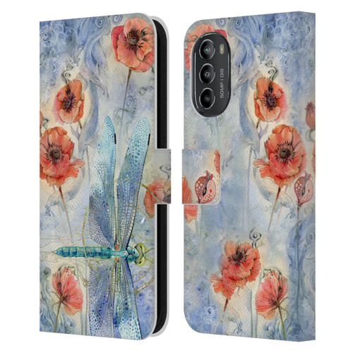 Stephanie Law Immortal Ephemera When Flowers Dream Leather Book Wallet Case Cover For Motorola Moto G82 5G