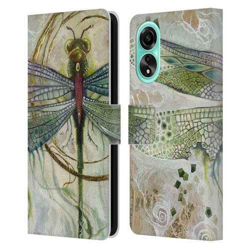 Stephanie Law Immortal Ephemera Damselfly 2 Leather Book Wallet Case Cover For OPPO A78 5G