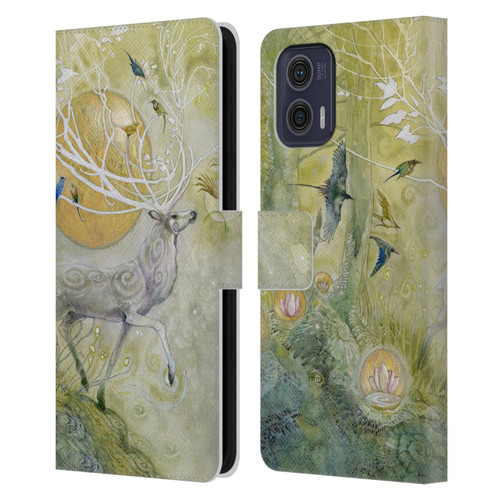 Stephanie Law Stag Sonata Cycle Allegro 2 Leather Book Wallet Case Cover For Motorola Moto G73 5G