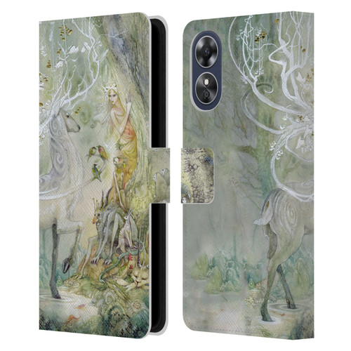 Stephanie Law Stag Sonata Cycle Scherzando Leather Book Wallet Case Cover For OPPO A17