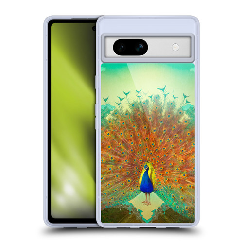 Duirwaigh Animals Peacock Soft Gel Case for Google Pixel 7a
