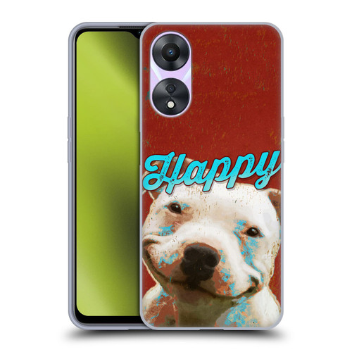 Duirwaigh Animals Pitbull Dog Soft Gel Case for OPPO A78 5G