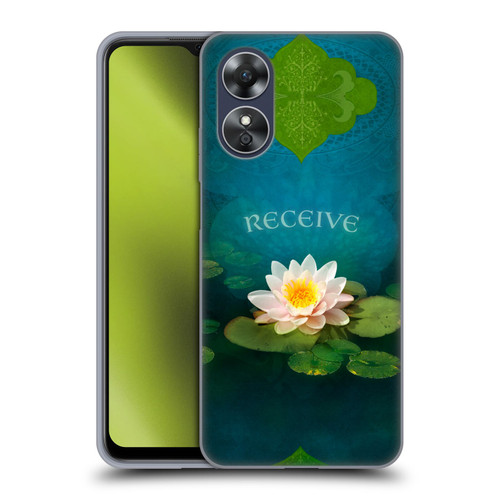 Duirwaigh God Receive Lotus Soft Gel Case for OPPO A17