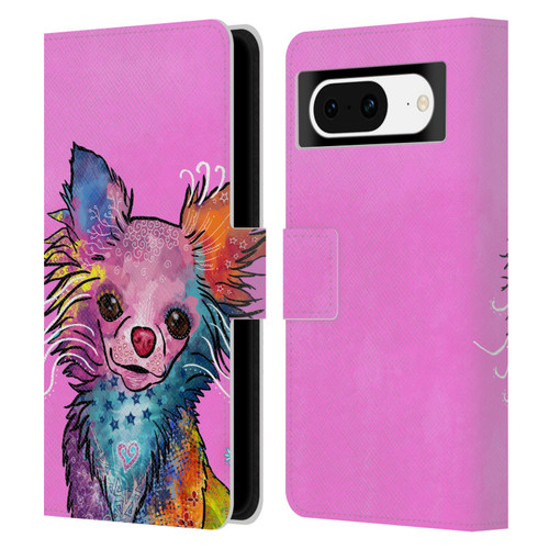 Duirwaigh Animals Chihuahua Dog Leather Book Wallet Case Cover For Google Pixel 8