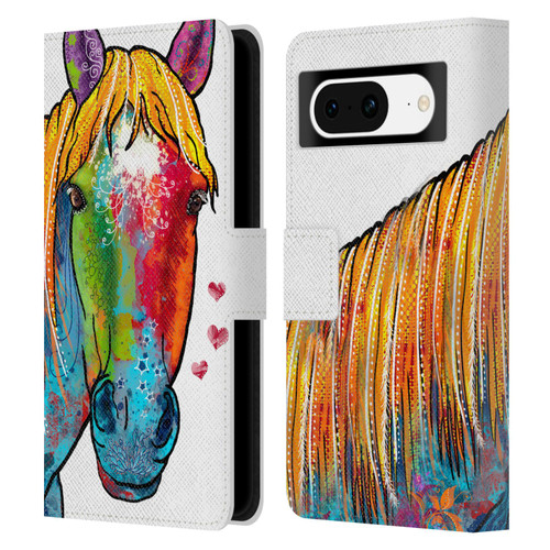 Duirwaigh Animals Horse Leather Book Wallet Case Cover For Google Pixel 8