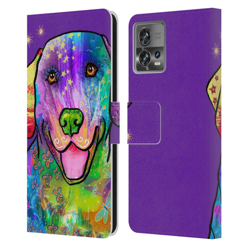 Duirwaigh Animals Golden Retriever Dog Leather Book Wallet Case Cover For Motorola Moto Edge 30 Fusion