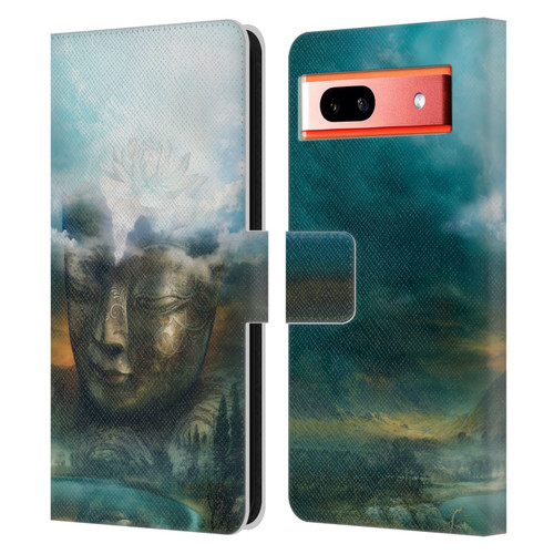 Duirwaigh God Buddha Leather Book Wallet Case Cover For Google Pixel 7a