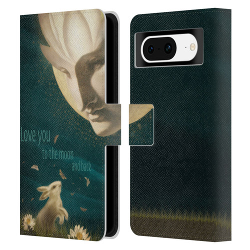Duirwaigh God Moon Leather Book Wallet Case Cover For Google Pixel 8