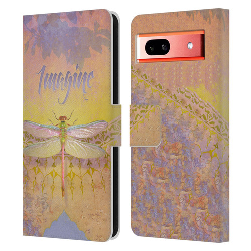 Duirwaigh Insects Dragonfly 2 Leather Book Wallet Case Cover For Google Pixel 7a