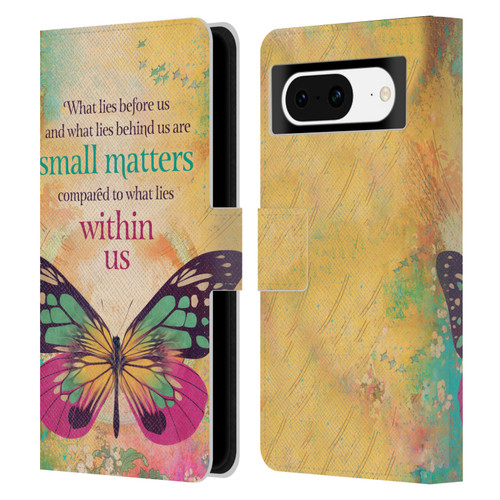 Duirwaigh Insects Butterfly 2 Leather Book Wallet Case Cover For Google Pixel 8