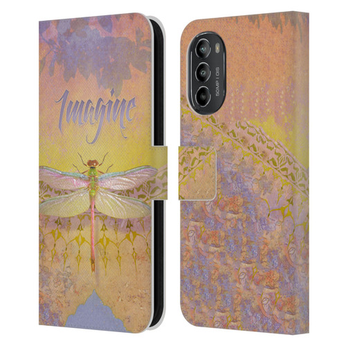 Duirwaigh Insects Dragonfly 2 Leather Book Wallet Case Cover For Motorola Moto G82 5G