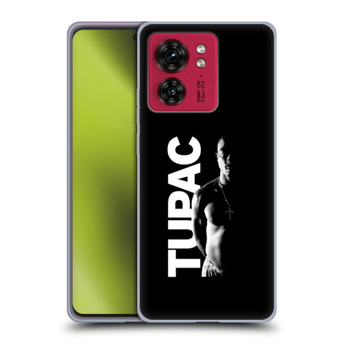 Tupac Shakur Key Art Black And White Soft Gel Case for Motorola Moto Edge 40