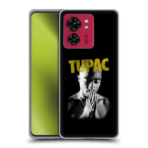 Tupac Shakur Key Art Golden Soft Gel Case for Motorola Moto Edge 40