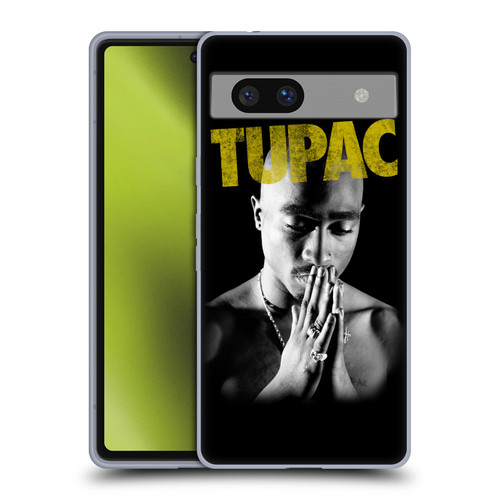 Tupac Shakur Key Art Golden Soft Gel Case for Google Pixel 7a