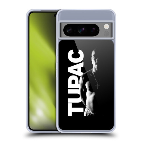 Tupac Shakur Key Art Black And White Soft Gel Case for Google Pixel 8 Pro