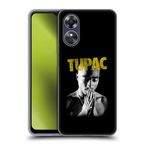 Tupac Shakur Key Art Golden Soft Gel Case for OPPO A17