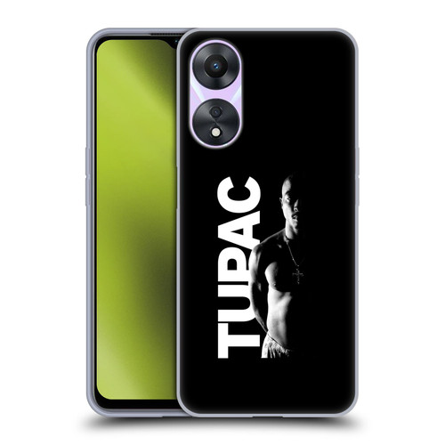 Tupac Shakur Key Art Black And White Soft Gel Case for OPPO A78 5G