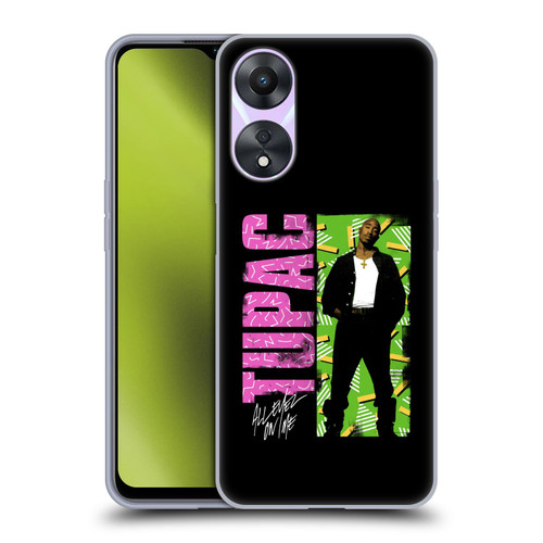 Tupac Shakur Key Art Distressed Look Soft Gel Case for OPPO A78 5G