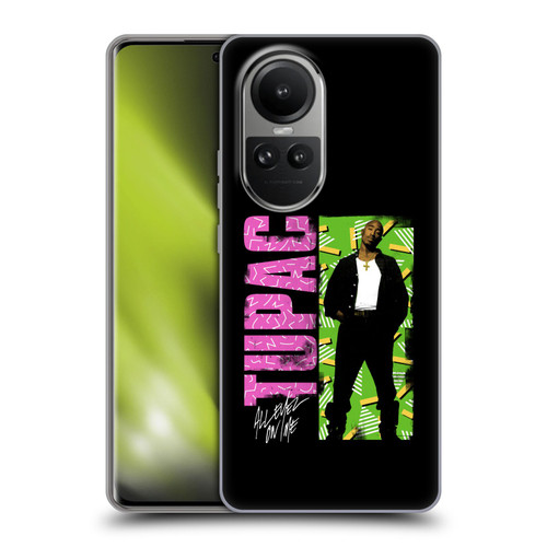 Tupac Shakur Key Art Distressed Look Soft Gel Case for OPPO Reno10 5G / Reno10 Pro 5G