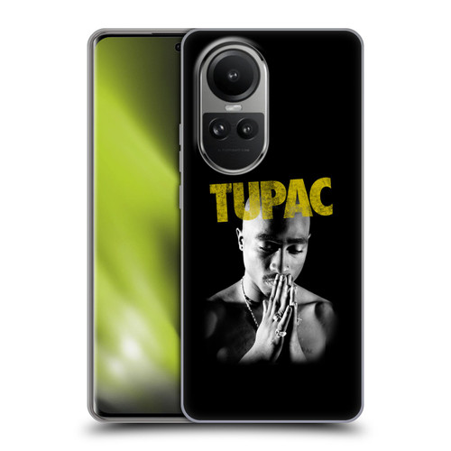 Tupac Shakur Key Art Golden Soft Gel Case for OPPO Reno10 5G / Reno10 Pro 5G