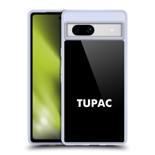 Tupac Shakur Logos Sans Serif Soft Gel Case for Google Pixel 7a