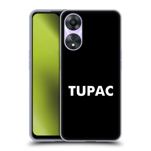 Tupac Shakur Logos Sans Serif Soft Gel Case for OPPO A78 5G
