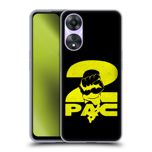 Tupac Shakur Logos Yellow Fist Soft Gel Case for OPPO A78 5G