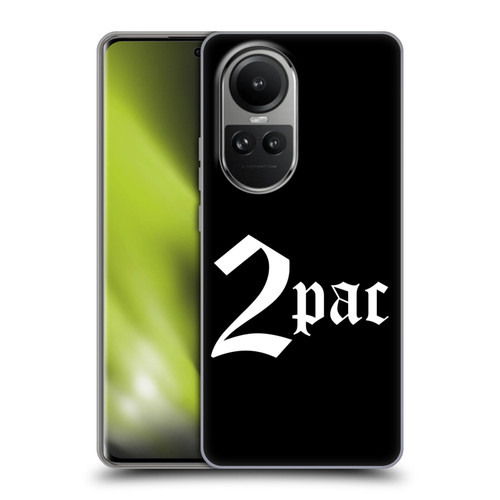Tupac Shakur Logos Old English Soft Gel Case for OPPO Reno10 5G / Reno10 Pro 5G
