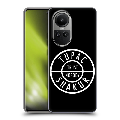 Tupac Shakur Logos Trust Nobody Soft Gel Case for OPPO Reno10 5G / Reno10 Pro 5G