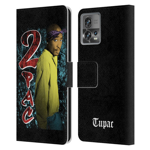 Tupac Shakur Key Art Vintage Leather Book Wallet Case Cover For Motorola Moto Edge 30 Fusion