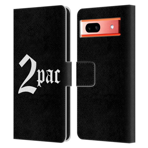 Tupac Shakur Logos Old English Leather Book Wallet Case Cover For Google Pixel 7a