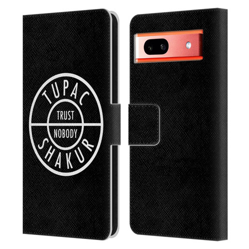 Tupac Shakur Logos Trust Nobody Leather Book Wallet Case Cover For Google Pixel 7a