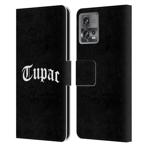 Tupac Shakur Logos Old English 2 Leather Book Wallet Case Cover For Motorola Moto Edge 30 Fusion