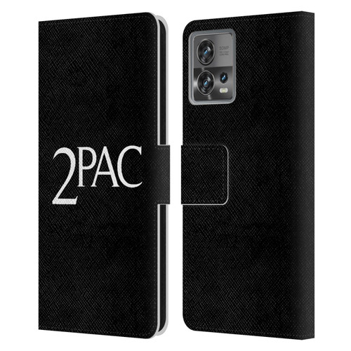 Tupac Shakur Logos Serif Leather Book Wallet Case Cover For Motorola Moto Edge 30 Fusion