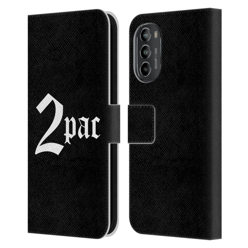 Tupac Shakur Logos Old English Leather Book Wallet Case Cover For Motorola Moto G82 5G
