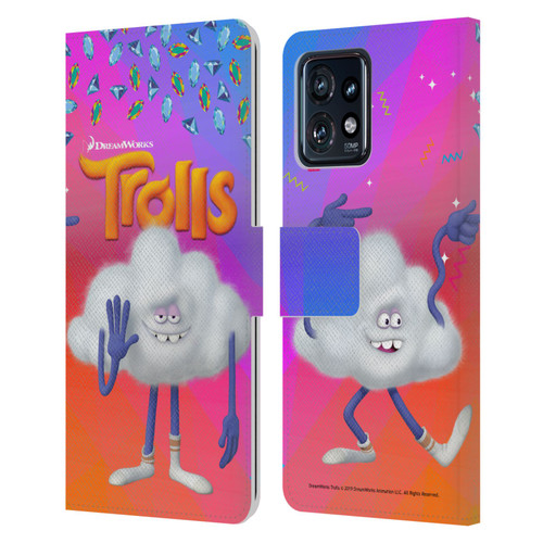 Trolls Snack Pack Cloud Guy Leather Book Wallet Case Cover For Motorola Moto Edge 40 Pro