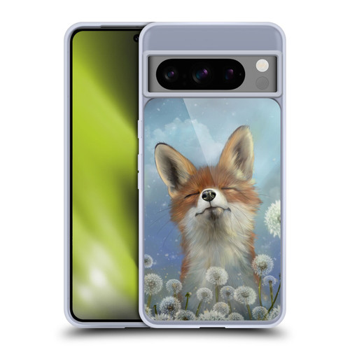 Ash Evans Animals Dandelion Fox Soft Gel Case for Google Pixel 8 Pro