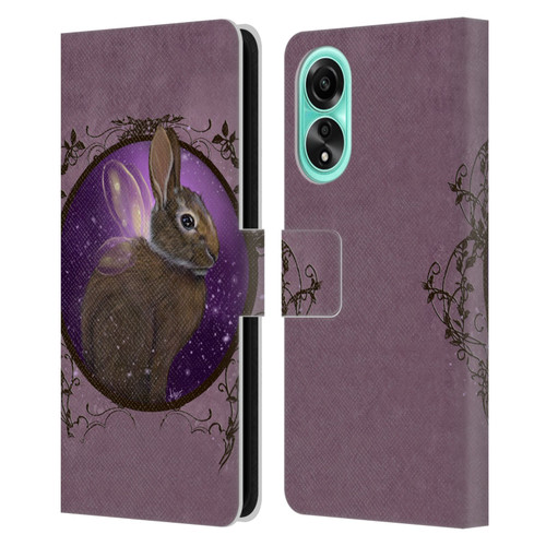 Ash Evans Animals Rabbit Leather Book Wallet Case Cover For OPPO A78 4G
