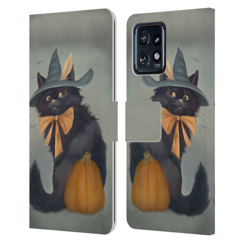 Ash Evans Black Cats 2 Familiar Feeling Leather Book Wallet Case Cover For Motorola Moto Edge 40 Pro