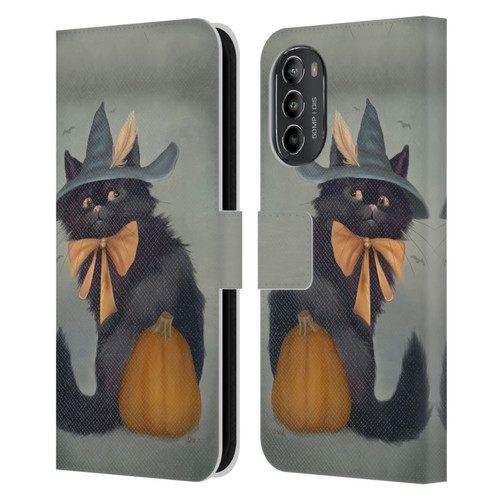 Ash Evans Black Cats 2 Familiar Feeling Leather Book Wallet Case Cover For Motorola Moto G82 5G