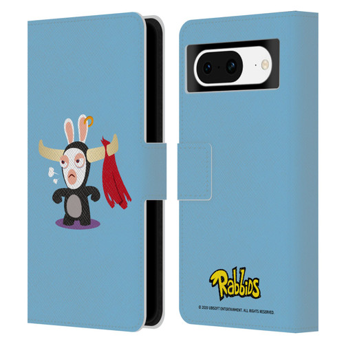 Rabbids Costumes Bull Leather Book Wallet Case Cover For Google Pixel 8