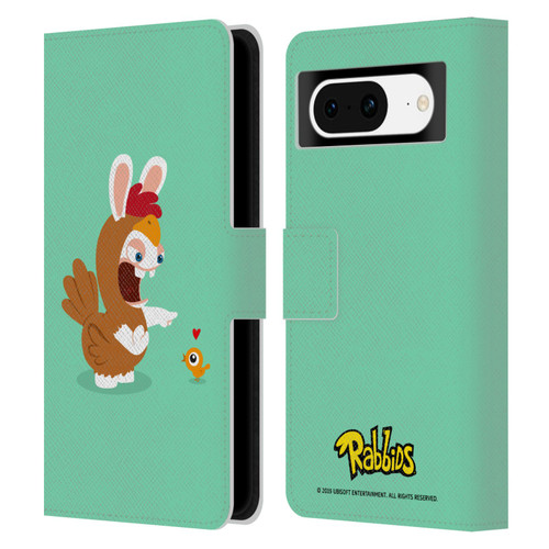 Rabbids Costumes Chicken Leather Book Wallet Case Cover For Google Pixel 8