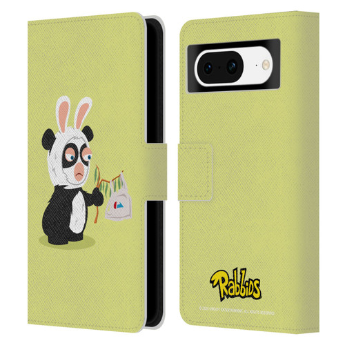 Rabbids Costumes Panda Leather Book Wallet Case Cover For Google Pixel 8