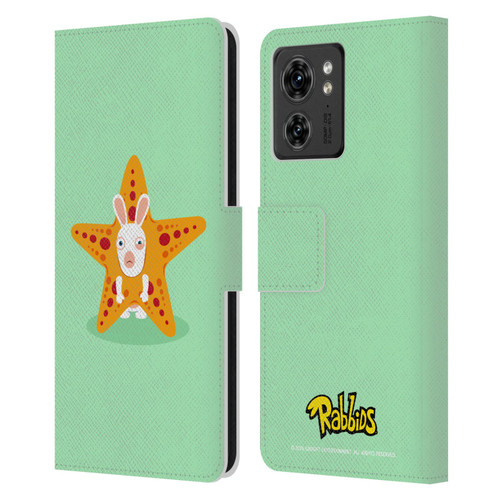 Rabbids Costumes Starfish Leather Book Wallet Case Cover For Motorola Moto Edge 40