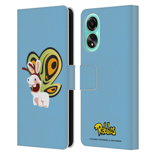 Rabbids Costumes Butterfly Leather Book Wallet Case Cover For OPPO A78 4G