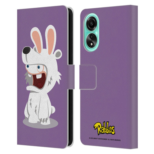 Rabbids Costumes Polar Bear Leather Book Wallet Case Cover For OPPO A78 5G