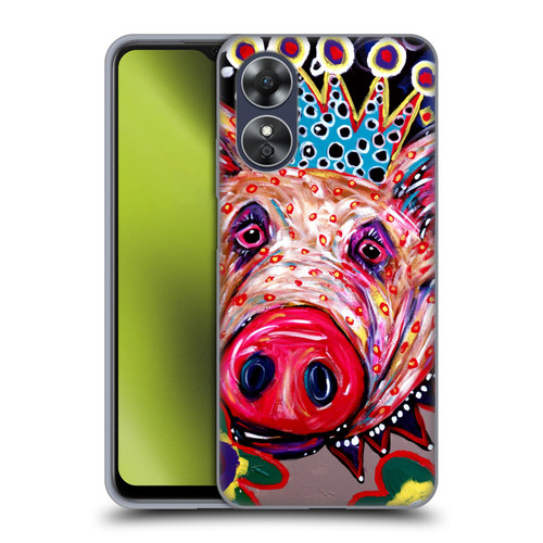 Mad Dog Art Gallery Animals Missy Pig Soft Gel Case for OPPO A17
