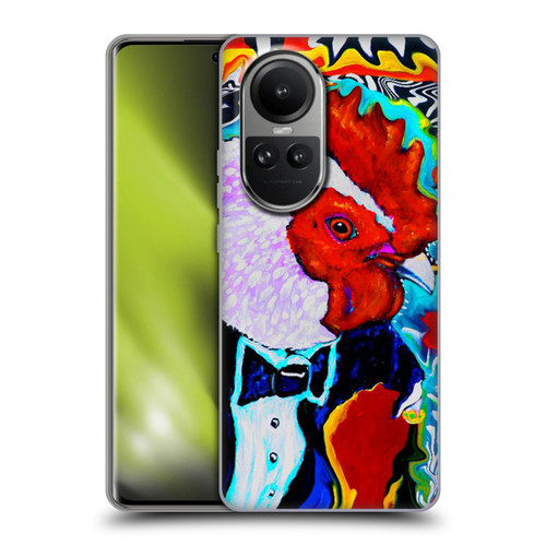 Mad Dog Art Gallery Animals Rooster Soft Gel Case for OPPO Reno10 5G / Reno10 Pro 5G