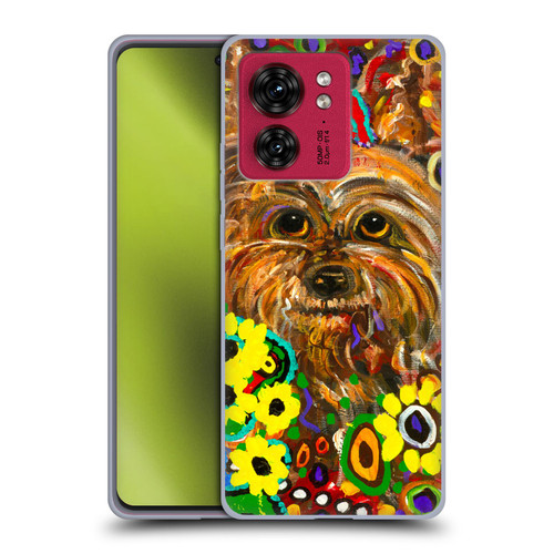 Mad Dog Art Gallery Dogs 2 Yorkie Soft Gel Case for Motorola Moto Edge 40