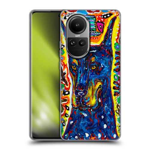 Mad Dog Art Gallery Dog 5 Doberman Soft Gel Case for OPPO Reno10 5G / Reno10 Pro 5G